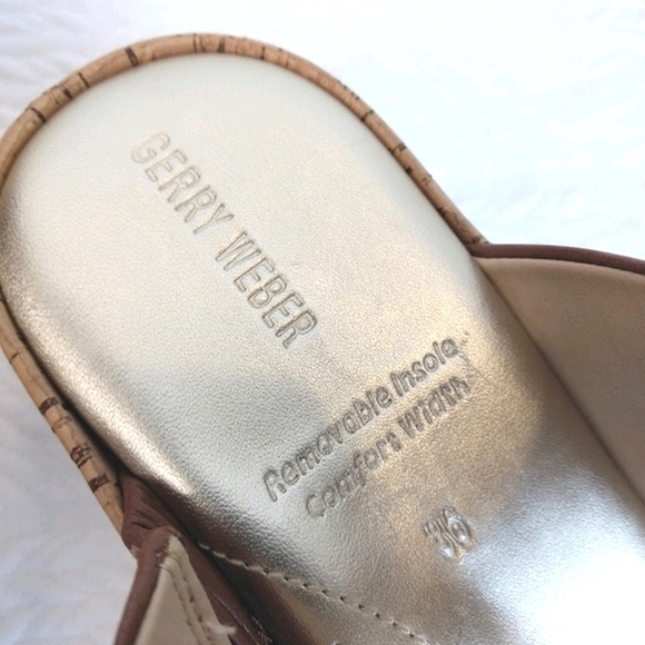 Gerry Weber Wedge Slide Sandals - Picture 3 of 7